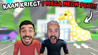 KAAN KRIEGT 1 MEGA NEON PET GESCHENKT PRANK! | Adopt Me Deutsch