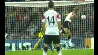 FC Barcelona vs Manchester United 3-1 David Villa Perfect Goal