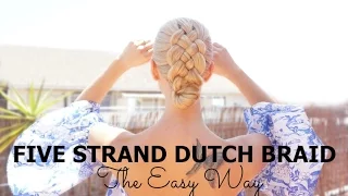 Five strand dutch braid tutorial - EASY