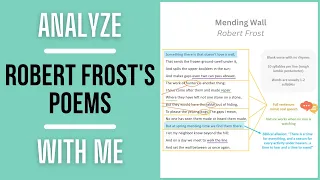 Analyze Robert Frost's Poems With Me | Mending Wall