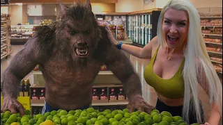 Werewolf On Supermarket Aisle 2! Short Movie