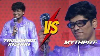 Triggered Insaan VS Mythpat || Google play live || Singing challenge