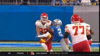 Travis Kelce INCREDIBLE CATCH AND PASS/Lions vs Chiefs/NFL WK 4