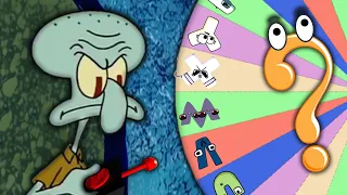 AUCH 💥 Squidward kicks out Dr Livesey Walk Alphabet Lore Wheel of Fortune edition out of his house