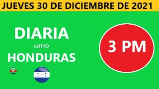 Diaria 3 pm honduras loto costa rica La Nica hoy jueves 30 de diciembre de 2021 loto tiempos hoy