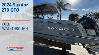 JUST IN! 2024 Saxdor 270 GTO | MarineMax Jupiter