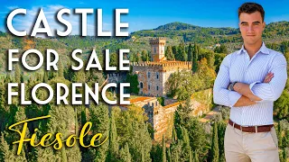 MAJESTIC CASTLE WITH VIEWS OVER FLORENCE, FOR SALE IN FIESOLE TUSCANY | ROMOLINI