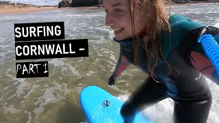 SURFING CORNWALL Part 1 - How to keep warm?! // Travel Vlog