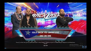 WWE 2K24 BACKLASH ~SOLO SIKOA vs JIMMY USO ~