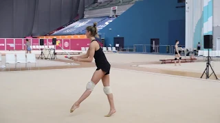 Rhythmic gymnastics training - Baku World Championship 2019 - Alexandra Kiroi-Bogatyreva