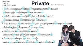 Private - Noly Record ft Tena [ chord & lyrics ]