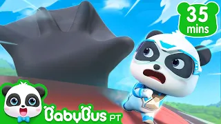 🐼 Desenho Animado | Corre! Aí Vem a Enorme Mão | Super Equipe de Resgate | BabyBus Português