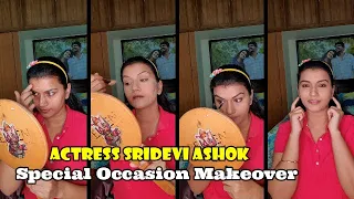 Tamil Tv actress Sridevi Ashok makeup tutorial for special Occasions | Celebrity Mirror | Raja Rani