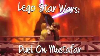 Lego Obi Wan Vs Anakin: Duel On Mustafar (Stop Motion)