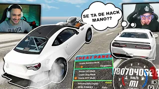 TROLEI MEUS AMIGOS USANDO H4CK ESCONDIDO! BeamNG.drive