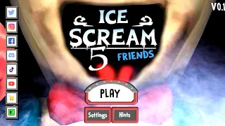 Ice Scream 5 FRIENDS - Main Menu V1.1 With Intro Scene!!! | Ice Scream 5 Main Menu | Keplerians