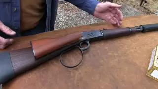 Leveraction Rifle with Suppressor