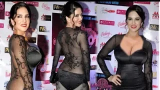 SUNNY LE0N H0T Looks in Black Tr@nsparent Dress at Launching New Show | Karenjit Kaur Show