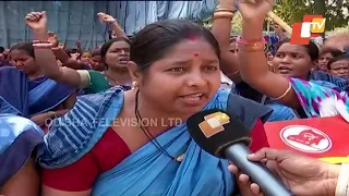 ASHA Workers Protest At Lower PMG In Bhubaneswar For Job Regularisation, Salary Hike