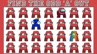 HOW GOOD ARE YOUR EYES #521 | Find The Odd '"A" Out | Spot the Difference Alphabet Lore Character