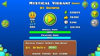 Geometry Dash - Mystical Vibrant (Daily Level) - All Coins