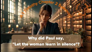 "Let the woman learn in silence"?