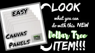 LOOK what you can do with these Dollar Tree Canvas Panels!!!!! QUICK and EASY Dollar Tree Diy