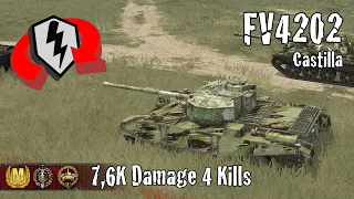 FV4202  |  7,6K Damage 4 Kills  |  WoT Blitz Replays