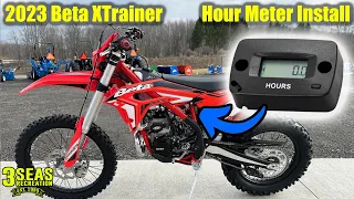 Hour Meter Install: 2023 Beta XTrainer Motorcycle : 3 Seas Recreation