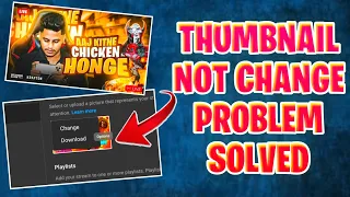 How to Change Live Stream Thumbnail 2023 | Live Streaming thumbnail not changing problem solve ✅