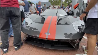 Million Dollar Ford GT causes huge crowd in Los Angeles California