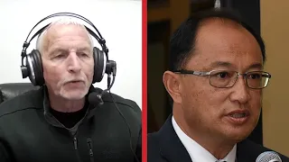 Race Relations Commissioner Meng Foon speaks with Michael Laws