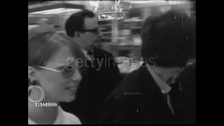 Pattie Boyd and George Harrison traveling to Barbados