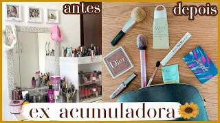 COMO REDUZI MINHAS MAQUIAGENS À UMA NECESSAIRE: COLEÇÃO DE MAQUIAGEM #MINIMALISMO