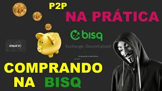 Bisq comprando na prática tutorial.