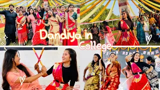 DANDIYA CELEBRATION IN COLLEGE CITE🥳& Bhot badi bhul ho gai mere se🥲| MV vlog