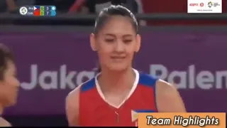 Jaja santiago highlights vs china 18th asian games jakarta palembang