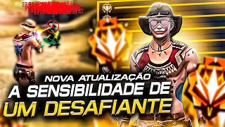 SENSI VIP DE UM DESAFIANTE🔥⚙️a MELHOR SENSIBILIDADE PRA SUBIR CAPA NO FREE FIRE!