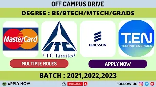 BIG HIRING NEWS🔥🔥| 2022- 2023 BATCH | NEW 2023 OFF CAMPUS HIRING #applynow