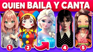 ¿QUIÉN CANTA Y BAILA MEJOR? 🤔💃🤡 Digital Circus |🌸 Nezuko |🐞 Ladybug |☂️ Merlina |⭐ Anya |❄️ Elsa