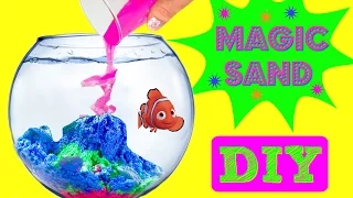 Magic Sand Does Not Get Wet in Water - DIY
