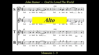 Stainer - God So Loved The World - Alto