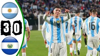 Argentina vs El Salvador 3-0 | Messi Hattrick | All Goals & Extended Highlights 2024