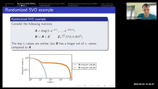Robert Webber: Randomized low-rank approximation with higher accuracy and reduced costs (Caltech)