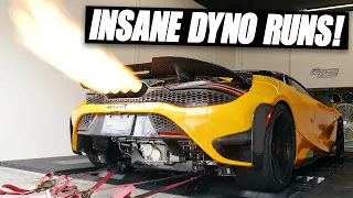 McLaren 765LT Spyder Shoots MASSIVE FLAMES on the Dyno!!