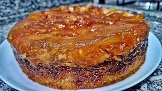 BOLO DE ABACAXI QUE SAI DO FORNO RECHEADO COM CREME DELICIOSO