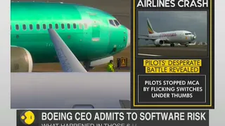 Boeing CEO admits to software risk