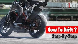 How to Drift | Motorcycle Stunts | Step By Step Drift | Motorcycle Tricks