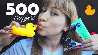 500 triggers in 5 MIN ASMR (compilation)