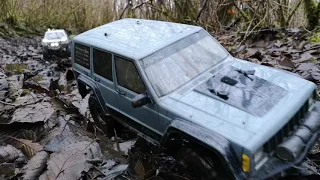 Let's Find Some MUD | Scx10 II Jeep Cherokee XJ and OG Honcho